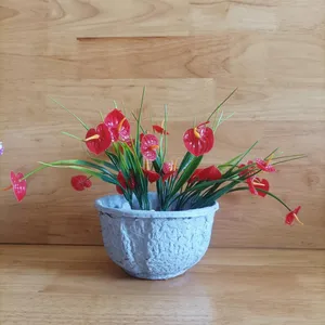 Eco-Friendly Molded Pulp Tabletop Planter, 12cm Diameter, 120g/m2 Density, Stackable for Storage thumbnail-4