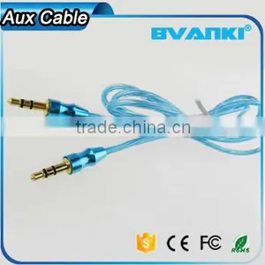 New Products 2016 3.5mm Audio Cable for Car Audio Aux 3.5mm Usb Cable, 3.5mm Stereo Male to Male Audio Aux Cable Free Samples Supplier's Choice thumbnail-2
