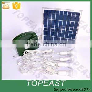 High Quality Outdoor Solar Power Led Lighting 2 Bulb Lamp System Solar Panel System Kit thumbnail-2