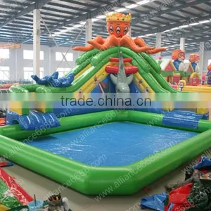Water Pool With Water Slide Water Park Equipment thumbnail-1