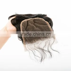 Remy Lace Front Closure With Baby Hair Cheap Stock Silk Base Closure Can Part 3 Part Silk Base Lace Closure thumbnail-4