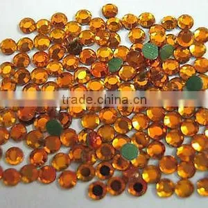 Rhinestone Hot Fix Iron on SS10(3mm) Fireopal Rhinestud CAN BE APPLIED ON ANY DIY CRAFTS thumbnail-1