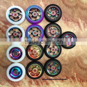 110 mm Green Scooter Wheels With Black Metal Core for Phoenix Scooters thumbnail-6