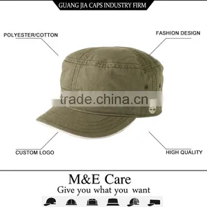 High Quality Factory Direct Cusotm Blank Flat Top Military Cap thumbnail-1