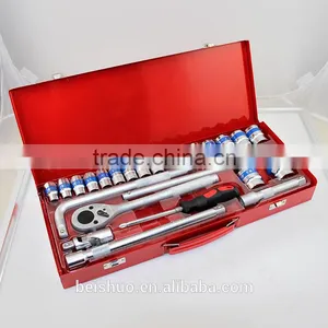 Popular in Thailand 24pcs Socket Set Metal Box 1/2" Screwdriver Socket Set Ratchet Bit Torx Hex Screw Driver thumbnail-4