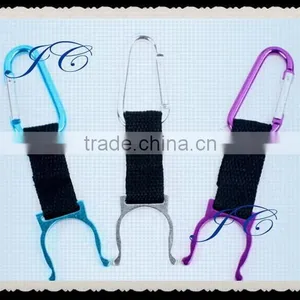 Green Promotional Simple Metal Carabiner Multitool for Bottle thumbnail-1