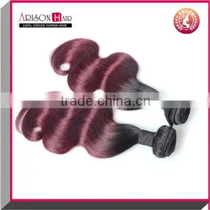 Grade 7A Brazilian Human Hair Estension Body Wave 1b/99j Unprocessed Brazilian Virgin Hair Weave thumbnail-1