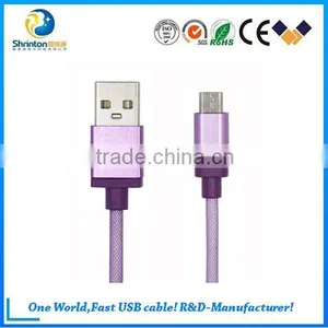 Remax Skynet Colorful Nylon + Aluminum 2.1A 1.0m Micro USB Data Cable for Samsung thumbnail-4