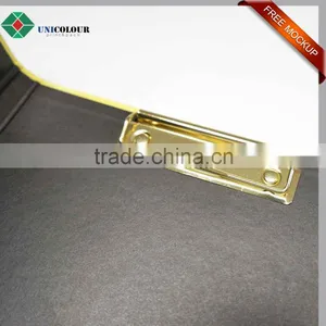 Custom Design Metal Clip Hardcover Cardboard File Folder thumbnail-5