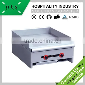 Fast Food Hotel Restaurant 2 Burners Stainless Steel Gas Griddle thumbnail-1