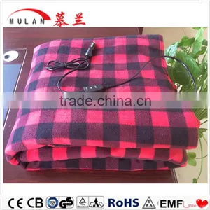 12V Polar Fleece Travel Electric Heated Blanket Using in Car thumbnail-2