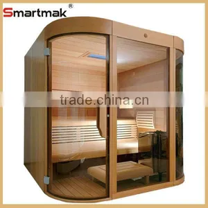 Manufacturer Wholesale Luxury Family Sauna Cabin Finland Traditional Steam Sauna Room thumbnail-1