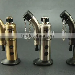 FLAME-ADJUSTABLE BUTANE REFILLABLE ELECTRIC TORCH CIGAR LIGHTER thumbnail-1