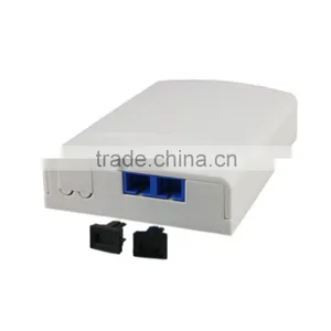 FTTH High Quality Flame Retardant FTTH 2 * SC Fiber Optic Adapter Fiber Optic Terminal Box thumbnail-2