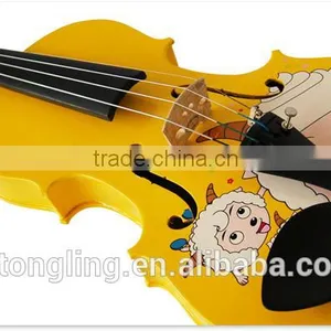 Quality Coloured Cute Violin For Kids With Carton Design TL-YJ1506 thumbnail-2