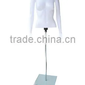 Plastic White Upper-body Mannequin no Head Window Show Top Sale Factory thumbnail-3