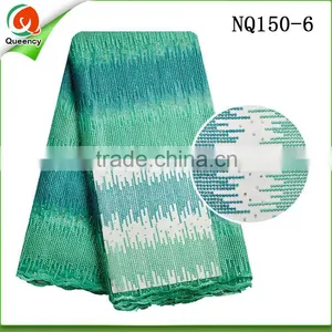 Guangzhou Wholesale African French Lace Fabric With Daisy Flower NQ188-4 thumbnail-2