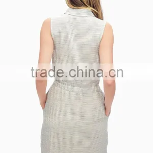 Floral Printed Front With Button Knee Length Dresses For Women thumbnail-4