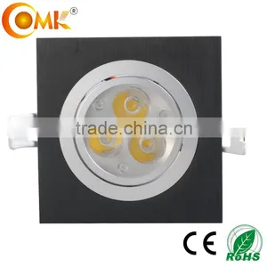 China Supplier Black Lighting Ceiling Square 3w 9w Bridgelux Adjustable Led Ceiling Panel Light thumbnail-3
