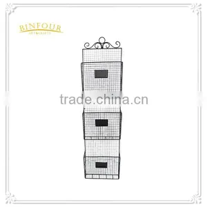 Top Quality White Handmade Metal Storge Basket thumbnail-1