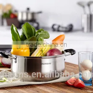 LFGB Food Grade Cookware Pan Stainless Steel European Sauce Pot thumbnail-3