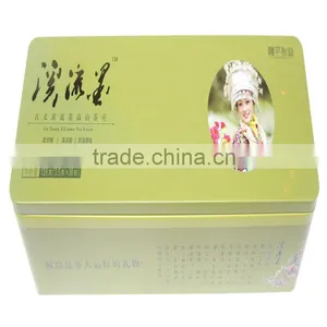 Dongguan Wholesale Rectangular-shaped Tea Tin/tea Packaging Tin Box/green Tea Tin thumbnail-1