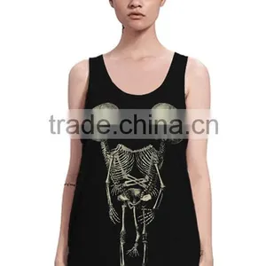Drop Shipping Black Plain Modern Girls Yoga Gym Tank Tops thumbnail-1
