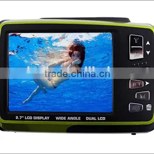 DC 8V4 Waterproof Dual Screen Digital Camera With 8.0 Mega Pixels COMS Sensor Hdvideo Camera Extreme Sports Cheapest thumbnail-1