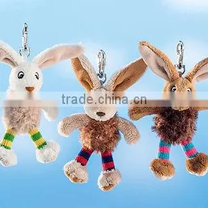 Schaffer Funny Bunny Keyring - SC213 Multi Coloured, Metal & Plush thumbnail-1