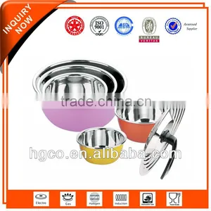 Multi Color Stainless Steel Mixing Bowl Set thumbnail-1