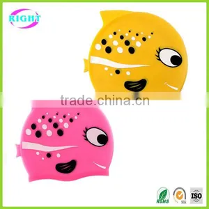 Animal Print Silicone Swimming Cap thumbnail-2