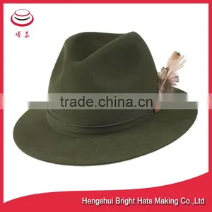 Wool Felt Hunting Hats Fedora thumbnail-2