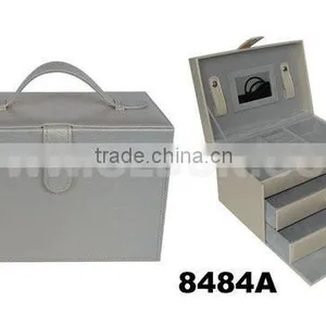 Fashion Jewelry Box With Mirror and Two Floors thumbnail-1