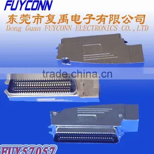 Amphenol 957 2.16mm Pitch Champ IDC Type Side Cable Exit 100 Pin Connector Plug thumbnail-1