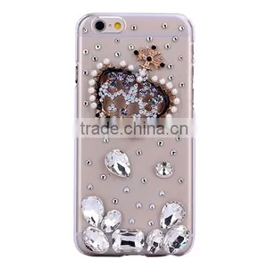 2016 OEM Design Diamonded Back Cover Mobile Phone PC Case for Samsung s7 thumbnail-3