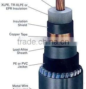 Copper XLPE Insulated PE Braid Shield Electric Cable thumbnail-2