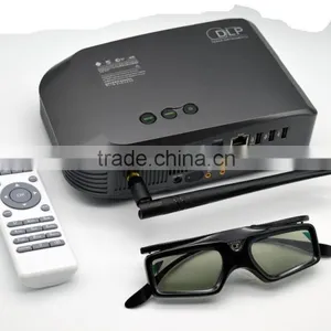 DLP Home Theater 3D Smart Portable Projector, Wifi Pico Projector, Android Tablet Projector thumbnail-6