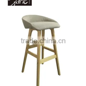 FIRST TOUCH Low-back Bar Chair,wooden High Bar Stool AM-077B thumbnail-1