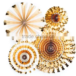 Popular Tissue Paper Fans Ceiling Decoration For Parties Elegant Party Decoration thumbnail-6
