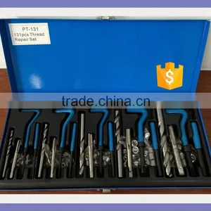 Professional Thread Repair 131pc Re-Thread Kit Restoring Damaged Threads M5-M12 thumbnail-1