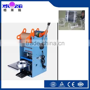 High Quality Hot Sale Manual Semi Automatic Bubble Tea Plastic Cup Sealer thumbnail-1