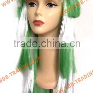 Bob Trading TRADEMARK OEM Football Fan Wig/hair England Football Fan Wigs thumbnail-1