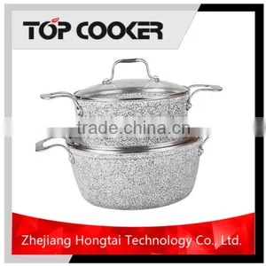 Forged Aluminium Marble Stone Coating Sauce Pot Set thumbnail-4