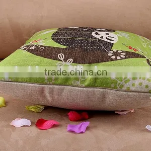 2015 Color Cartoon A Spoof Big Eye Owl Series Cotton and Linen Hold Pillow Household Decorative Cushion Cover thumbnail-6
