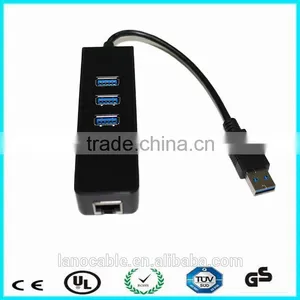 Fast Speed AX88772A 3-port Usb 3.0 Gigabit Ethernet Adaptor thumbnail-1