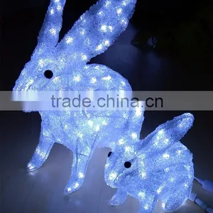 High Quality With RoSH CE Rabbit Shaped Decoration Led Motif Light Rabbit Statues Garden Decoration Home Decor Led Light Supplier's Choice thumbnail-3