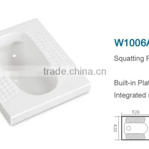 Popular Design Ceramic Squatting Pan WC Bowl for Bathroom thumbnail-2
