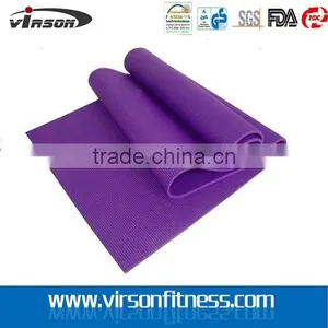 Purple Sticky Yoga Mat for Exercise, Yoga, and Pilates thumbnail-1