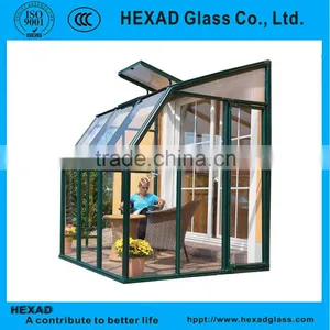 Hexad Mini Comercial Tempered Glass Greenhouse Panels thumbnail-1