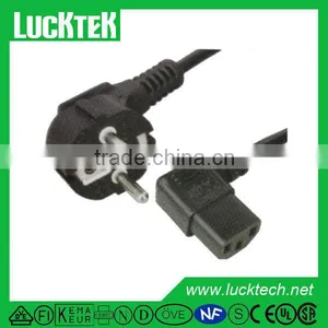 European 90 Degree Power Cord VDE Approved thumbnail-1